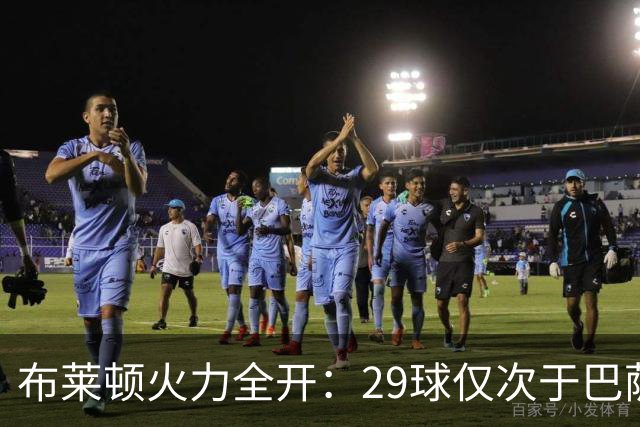 布莱顿火力全开：29球仅次于巴萨拜仁，英超表现出色